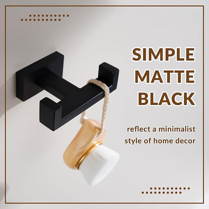 APLusee Double Robe Towel Hook