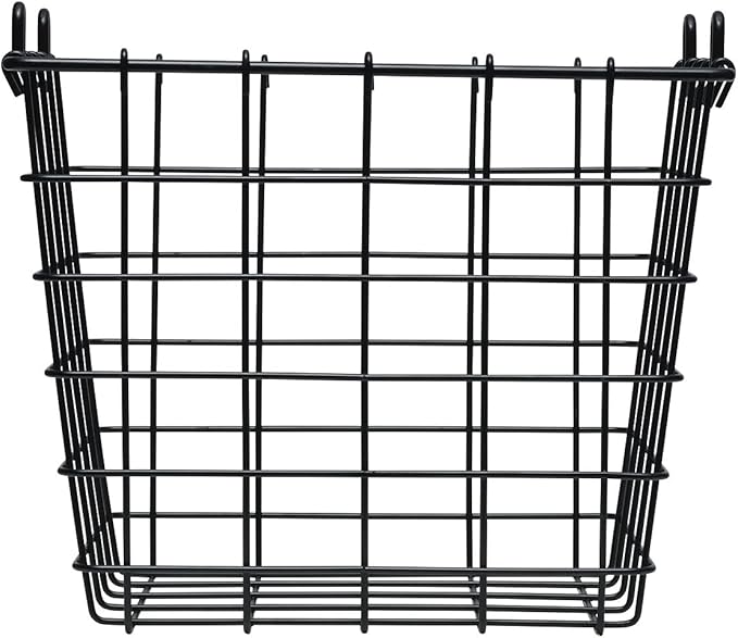 Gourmet Basics by Mikasa 5162874 3-Tier Metal Market Basket, Antique Black