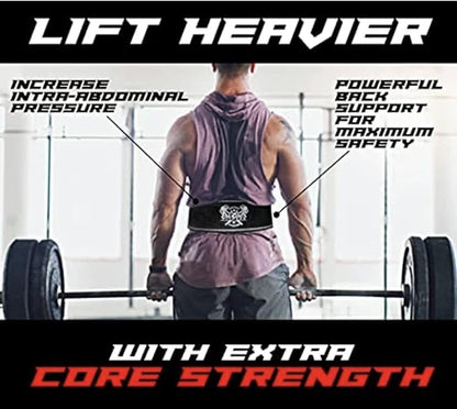 Weightlifting Adjustable Lever Belt for Men & Women 10MM Thickness 4" Width