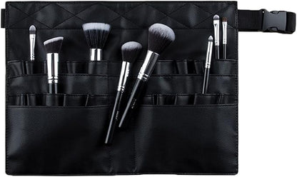 goldwheat Makeup Brush Belt Professional 26 Pockets With Artist Strap, Portable Foldable Cosmetic Pouch For Women