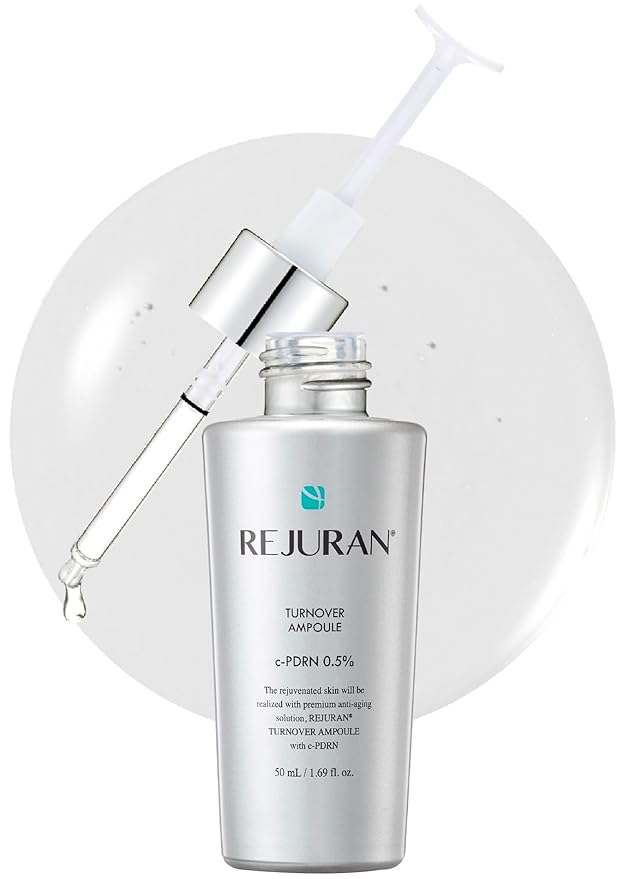REJURAN® Turnover Ampoule, c-PDRN® (Larger Size) – Original Salmon DNA PDRN Face Serum for Firming, Hydrating, Radiant Glass Skin with Visible Anti-Aging Results. Korean Skin Care (1.69 fl oz)