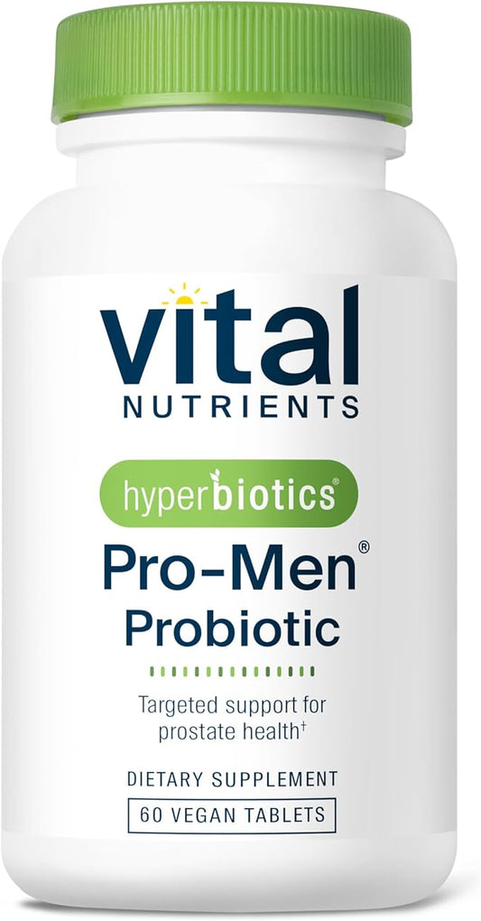 Hyperbiotics Vital Nutrients Pro-Men Probiotic | Shelf-Stable Probiotics for Men | Targeted Support for Prostate Health and Digestive Balance*| Non-GMO | Gluten, Dairy, Soy Free | 60 Tablets