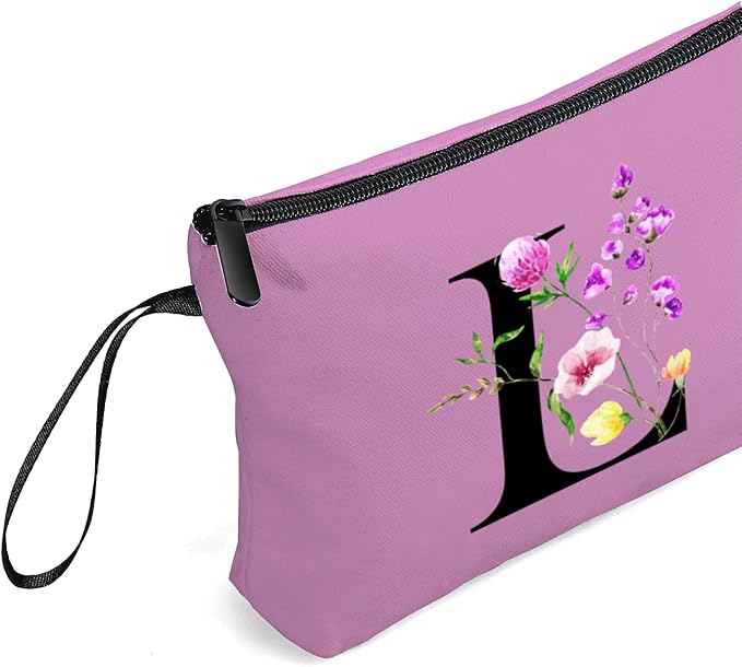 SEAMOON Birthday Friendship Bridesmaid Team Gifts for Employees Women Mom Aunt Daughter Teenage Girl Personalized Make up Cosmetic Bag Travel with Mirror Mothers Day Christmas Graduation L