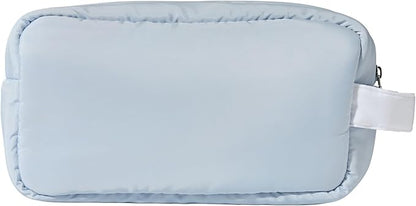 Soft Blue Cosmetics Bag - Lightweight Makeup Bag & Travel Organizer (Soft Blue)