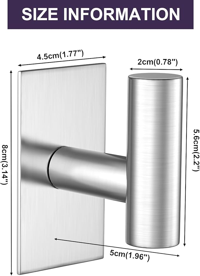 VAEHOLD Wall Adhesive Hooks 2 Pack)