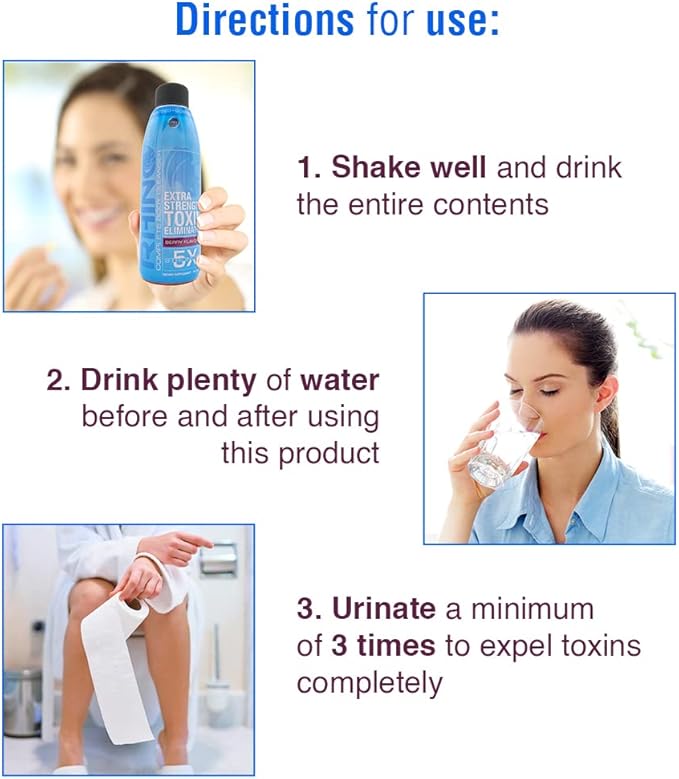Wellgenix Omni Rhino Detox Drink - Toxin Eliminator - Same Day Cleansing Liquid - Fruit Punch - 8 fl oz (Pack of 1)