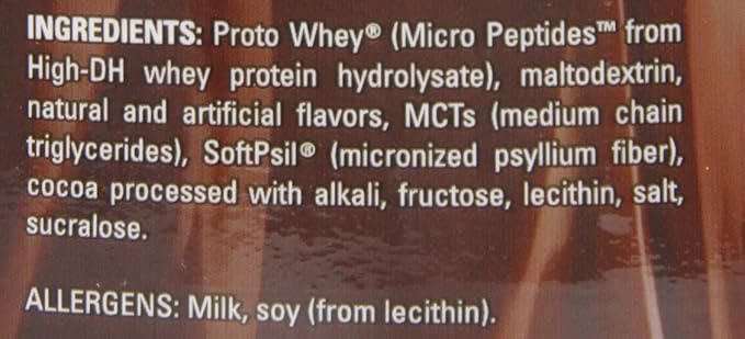 Power Crunch Whey Protein Powder, With Amino Acids, Protein Shakes with Delicious Taste, Double Chocolate, 2.1 LB