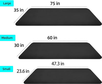 Exercise Equipment Mat - Treadmill Mat 75" X 32")