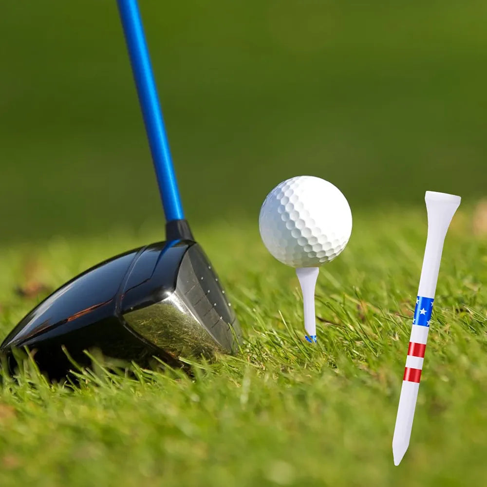 Premium Golf Tees Choose Between 200 Count or 100 Count, Professional Marking System Golf Tees 3-1/4 Inch, Reduce Friction Side Spin More Stable Golf Tees