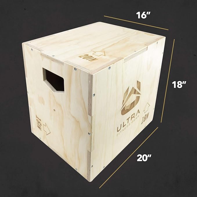 Plyo Box - Wooden 3-in-1 Plyometric Jump Box