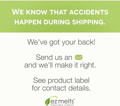 EZ Melts B12 Sublingual Vitamin 2,500 mcg, Methylcobalamin, Sugar-Free, 3-Month Supply