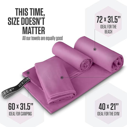 VENTURE 4TH Quick Dry Towel. Microfiber Travel Towel