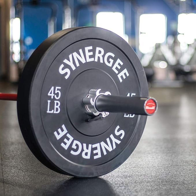 Synergee Silver Aluminium Barbell Collars – Locking 2"