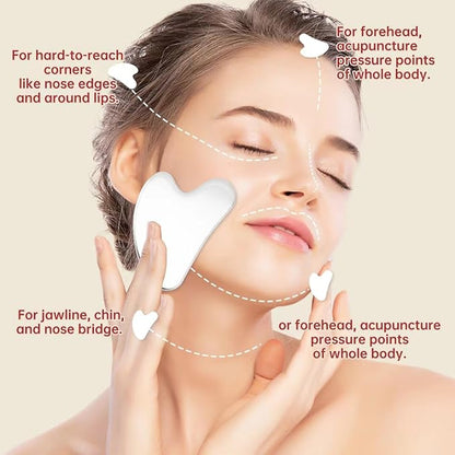 Stainless Steel Gua Sha Facial Tools Mothers Day Gifts for Mom Metal Lymphatic Drainage Massager Body Guasha Gifts for Women