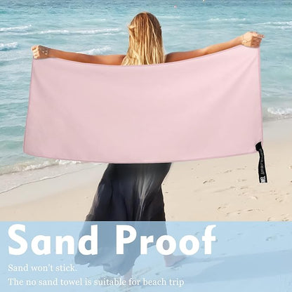 Microfiber Travel Towel (XXL:40"×72" -Pink)