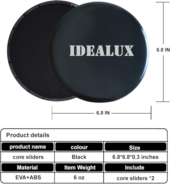 Exercise Sliders, Dual Sided Core Sliders, Work Smoothly (2PCs)…