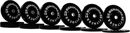 Olympic Bumper Plates, 2" Weight Plates for Strength Training & Weightlifting, Pairs, Sets or Sets with 7FT Barbell, Multiple Options