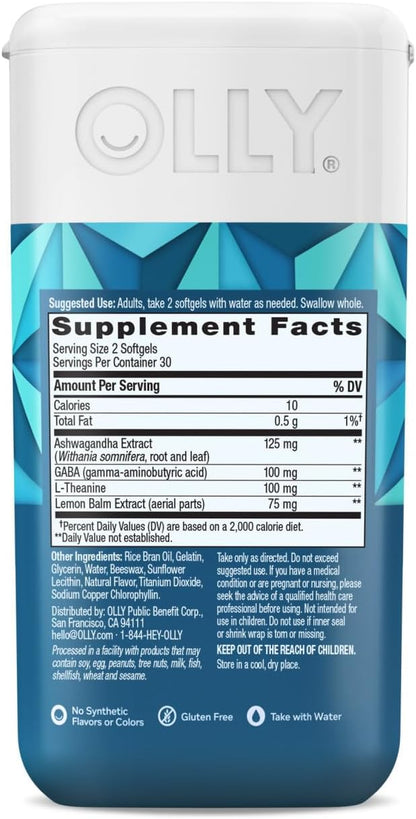 OLLY Ultra Goodbye Stress Softgels, 60ct