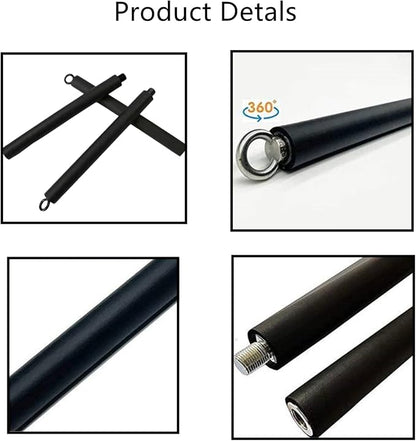 Resistance Band Bar 41Inch Workout 2 Carabineer