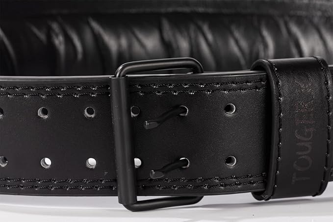 Genuine Leather Weight Lifting Belt for Men Double