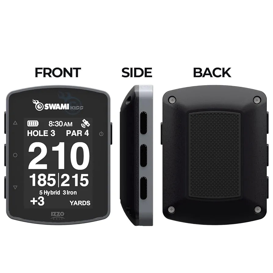 Swami KISS 2.0 Handheld Golf GPS Ragnefinder with Integrated Magnets - Grey
