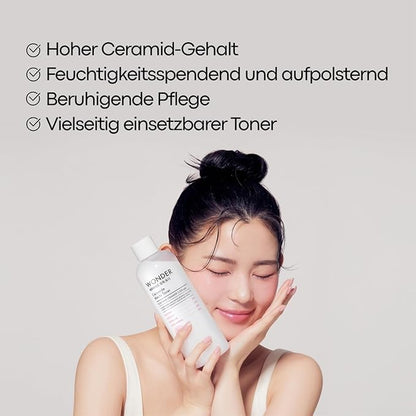 TONYMOLY Wonder Ceramide Mochi Toner, Dewy, Glass Skin Toner, Hydrate & Strengthens for Stronger and Healthier Skin, 16.9 oz