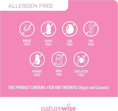 NatureWise Hair Skin and Nails Vitamin, Biotin 5000mcg w/Hyaluronic Acid, Collagen for Women with C, B Complex, D3, A, E, Iron - Non-GMO, Gluten Free - 150 Softgels[50-Day Supply]