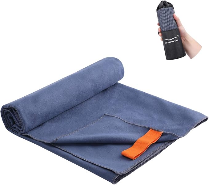 CHARS Camping Towels Microfiber Sand Free Beach Towel (30" x 63") with