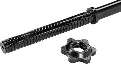 Signature Fitness Standard Threaded Curl Barbell Curl Bar 48 inch