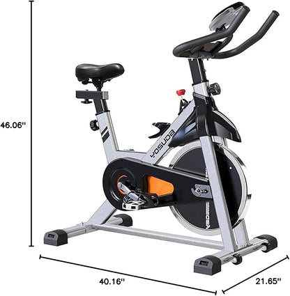 YOSUDA Indoor Cycling Bike Brake Pad/Magnetic Stationary Bike - Cycle Bike with Tablet Mount & Comfortable Seat Cushion