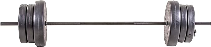 US Weight Duracast 55 lb. Barbell Weight Set