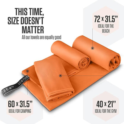 VENTURE 4TH Quick Dry Towel. Microfiber Travel Towel