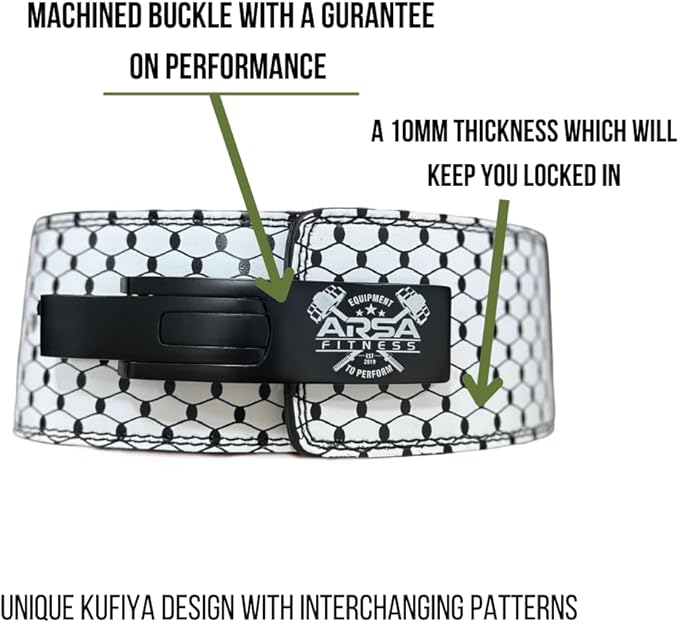 Weightlifting Adjustable Buckle Belt for Men & Women 10MM Thickness 4" Width