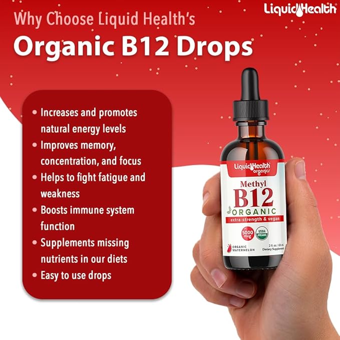 LIQUIDHEALTH Vegan Daily Essentials Vitamin Starter Kit with Organic Methyl B12 Drops, Vegan Liquid Collagen + Biotin, Vegan Liquid Iron, Vegan Vitamin D3 Drops - 100% Plant-Based Vitamin Supplements