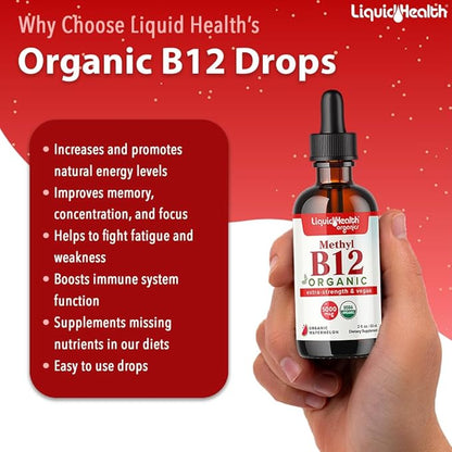 LIQUIDHEALTH Vegan Daily Essentials Vitamin Starter Kit with Organic Methyl B12 Drops, Vegan Liquid Collagen + Biotin, Vegan Liquid Iron, Vegan Vitamin D3 Drops - 100% Plant-Based Vitamin Supplements