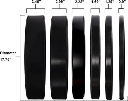 Olympic Bumper Plates, 2" Weight Plates for Strength Training & Weightlifting, Pairs, Sets or Sets with 7FT Barbell, Multiple Options