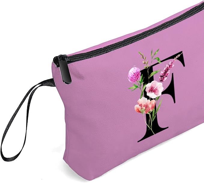 SEAMOON Birthday Thank You Appreciation Monogrammed Gifts for Mom Aunt Teacher Sister Friend Coworkers Bride Bridesmaid Makeup Cosmetic Bag with Mirror Mothers Day Christmas Graduation F