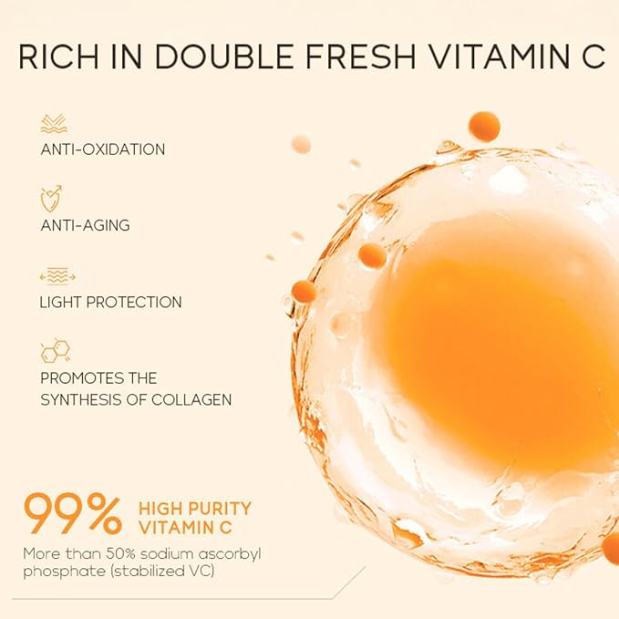 Skincare Kits Vitamin C Girls Gifts - Skin Care Set Antioxidant - Hydrating Easter Gift Set for Women with Sunscreen,Toner,Serum,Eye Cream - Skin Care for Teens 10-12 (One Size, 8PCS Vitamin C Scent)