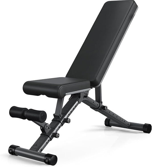 Foldable Weight Bench - Adjustable Bench for Full 2024 Version