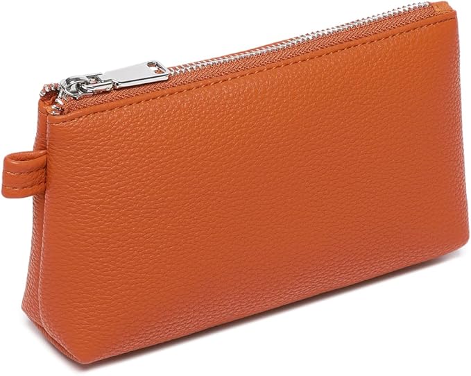 PU Leather Makeup Simple and Convenient Handbag Small Exquisite Storage Bag (Pu/Vitality Orange)