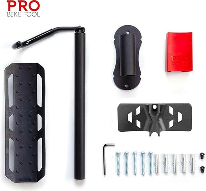 Pro Bike Tool Swivel Bike Rack, Wall Mount for Bicycles, Home, Garage, Vertical Hanging Rack for Storage, Secure Hook for MTB, Road, Hybrid Bikes