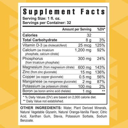 Youngevity CAL Toddy - Calcium (Citrate, Phosphate) Magnesium 1,200mg/600mg - Vitamins D-3, Zinc, Copper, Potassium, Boron and 70+ Trace Mineral Cofactors - Supports Bone Health - 32 Fl Oz (Pack of 2)
