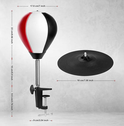 Desktop Punching Bag, Super Strong Suction Boxing Bag Speed Balls, Stress Buster with Suction Cup for Office Table and Counters, Fun Gift for Boss or Coworker