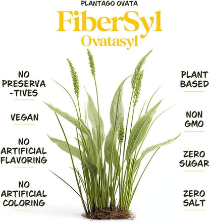 FiberSyl Ovatasyl Prebiotics for Dogs Digestive Health - Dog Fiber Supplements for Constipation Relief & Support - Psyllium Husk Seed for Dog' Digestion Problems - Dog Stool Hardener - 60 Capsules