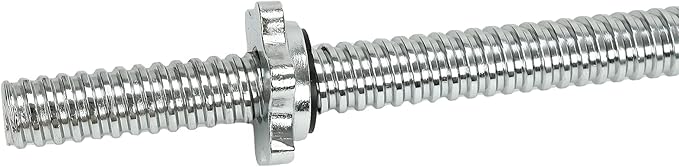 Threaded Chrome Barbell Bar 1-2 Inch Barbell Diameter
