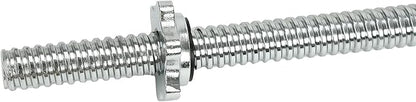 Threaded Chrome Barbell Bar 1-2 Inch Barbell Diameter
