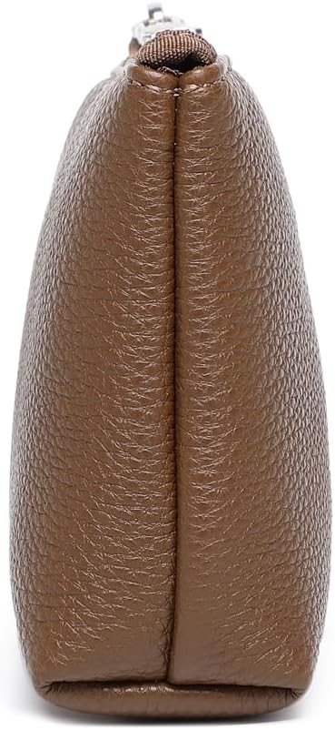 PU Leather Makeup Simple and Convenient Handbag Small Exquisite Storage Bag (Pu/Toffee Brown)