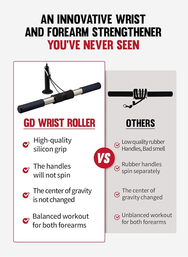 GD Wrist Roller V.W Forearm Blaster Trainer Arm