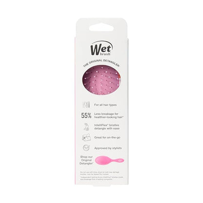 Wet Brush Mini Detangler Hair Brush, Ice Cream (Sun Days), Detangling Travel Hairbrush, Ultra-Soft IntelliFlex Bristles Glide Through Tangles with Ease, Pain-Free, All Hair Types