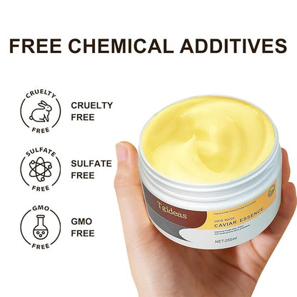 Hydrating Collagen Hair Mask for Dry Damaged Hair-Deep Repair Conditioning Treatment Hair Smooth Masque for All Hair Types 8.45 Oz